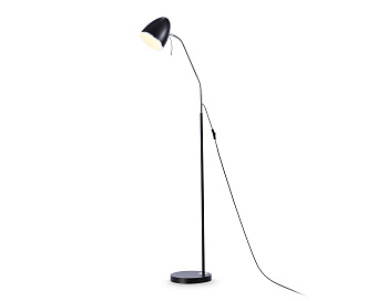 Светильник напольный с выключателем на проводе TR97681 BK черный E27 max 40W D150*1540