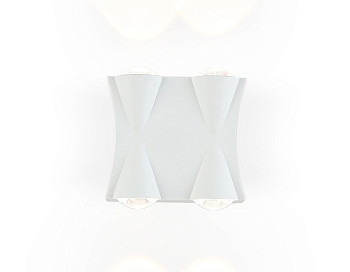 Уличный настенный светодиодный светильник IP54 ST4482/4 WH белый LED 4200K 4W IP54 90*80*45