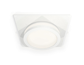 Комплект встраиваемого светильника с акрилом XC6520060 SWH/FR белый песок/белый матовый MR16 GU5.3 (C6520, N6220)