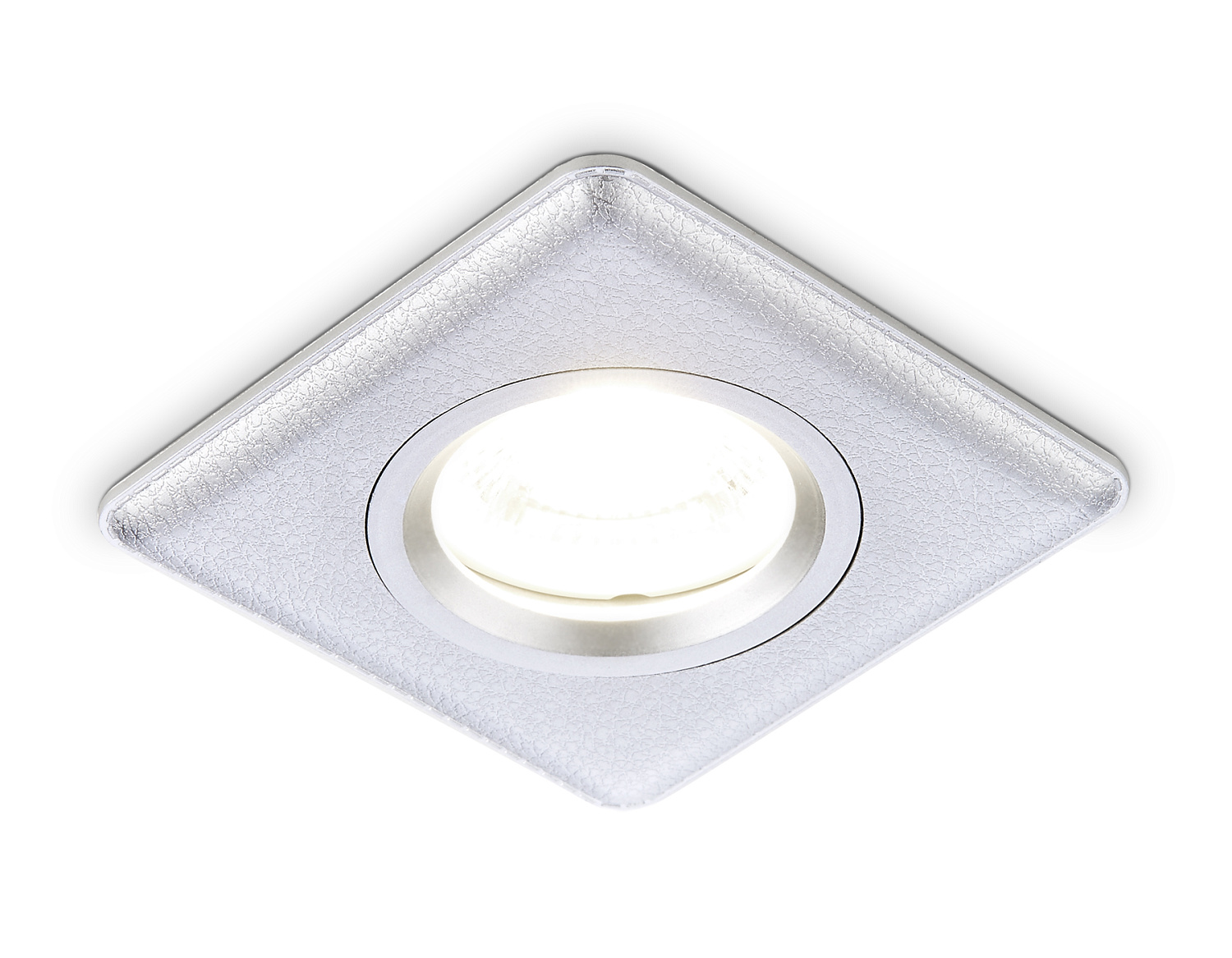 Квадратный встраиваемый точечный светильник MR16 P2350 SL серебро