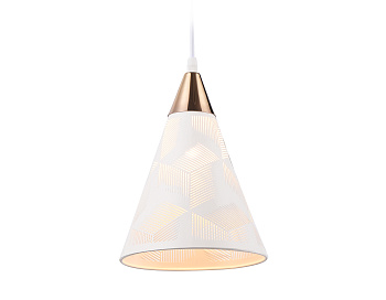 Подвесной светильник TR8429 WH/FGD белый/золото E27 max 40W D180*800