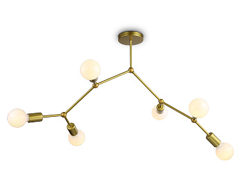 Потолочный светильник в стиле лофт TR8038/6 BS латунь E27*6 max 40W D670*590