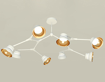 Комплект подвесного поворотного светильника XB9059101/8 SWH/PYG/CL белый песок/золото желтое полированное/прозрачный GX53 (C9059, N8144)