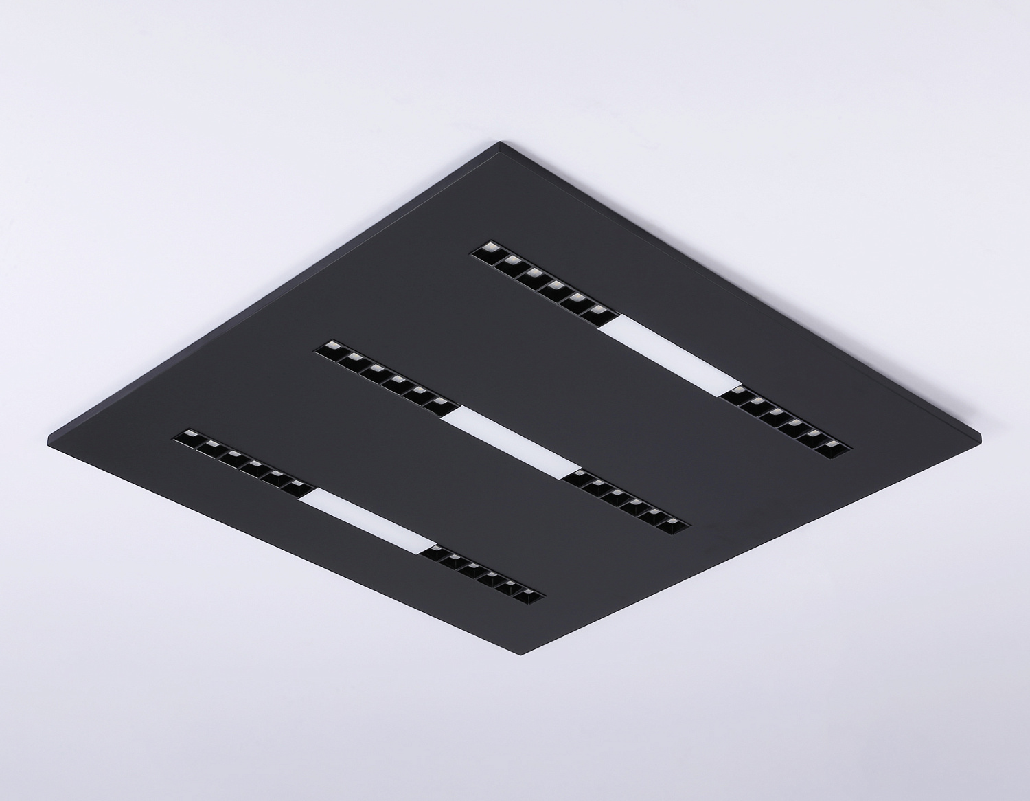 Светодиодная панель в стиле техно DPS1071 BK черный 48W 4000K 175-265V IP20 4080LM 595*595*14