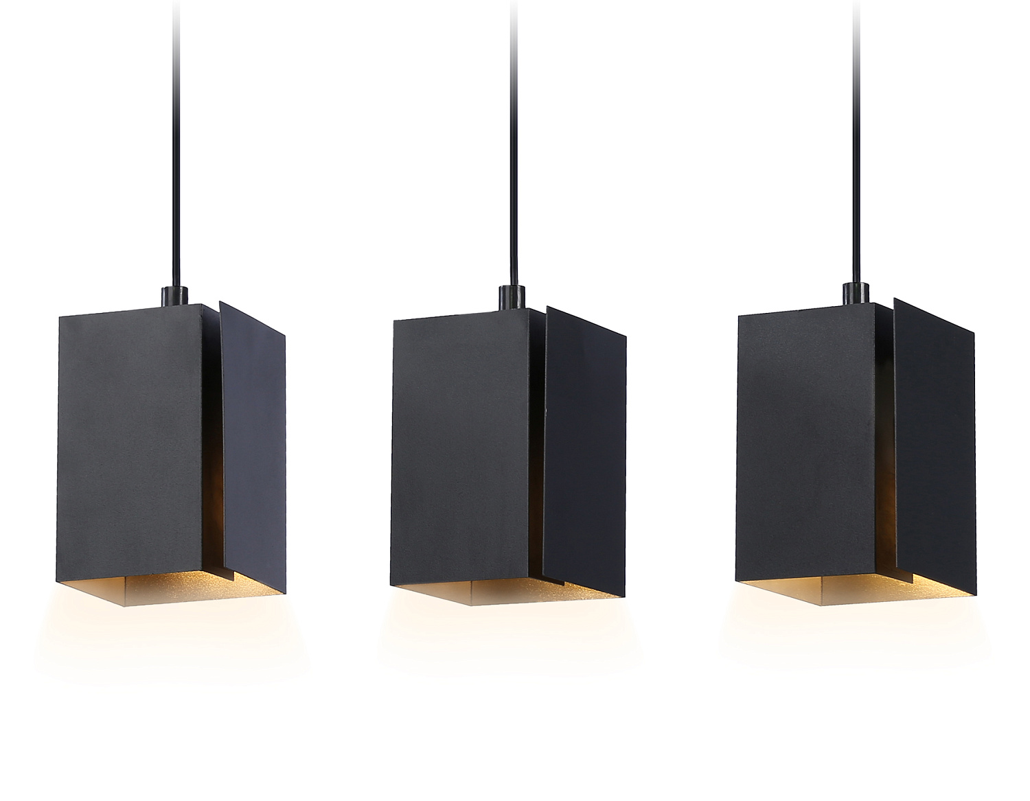 Светильник подвесной со сменной лампой G9 TN5141/3 BK черный E27/3 max 40W 400*80*1150