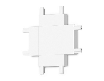 Коннектор X-образный для накладного шинопровода Magnetic Ultra Slim GV1124 WH белый X-образный коннектор для накладного шинопровода 46*46*6