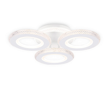 Потолочный светодиодный светильник с пультом FA8866/3 WH белый 3000K-6400K 38W 390*360*80 (ПДУ ИК)