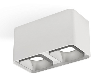 Комплект накладного светильника XS7850003 SWH/SSL белый песок/серебро песок MR16 GU5.3 (C7850, N7703)