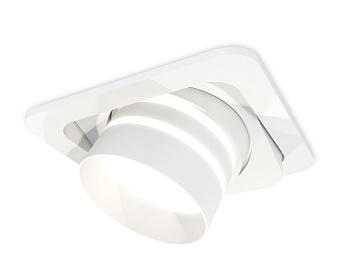 Комплект встраиваемого поворотного светильника XC7658082 SWH/FR белый песок/белый матовый MR16 GU5.3 (C7658, N7141)