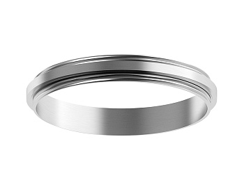 Коннектор декоративный для соединения корпуса светильника D70+D70mm A2070 PSL серебро полированное D70*H9mm Out1.5mm