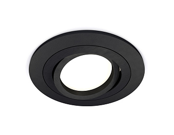 Комплект встраиваемого поворотного светильника XC7622081 SBK/PBK черный песок/черный полированный MR16 GU5.3 (C7622, N7002)