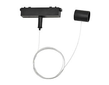 Подвес для трековых светодиодных гибких светильников Magnetic Ultra Slim GV1777 BK черный подвес для ультратонких трековых светодиодных светильников 1.5m