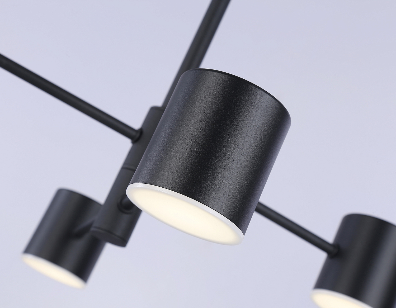 Подвесной светодиодный светильник FL51707/4 BK черный 3000K/4200K/6400K 20W D500*780 (Без ПДУ)