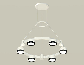 Комплект подвесного светильника Techno Ring XR92031101/6 SWH/PBK белый песок/черный полированный GX53 (A9203, C9231, N8113)