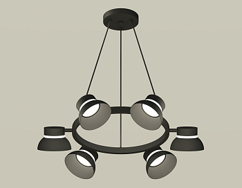 Комплект подвесного поворотного светильника XB9193100/6 SBK/FR черный песок/белый матовый GX53 (C9193, N8141)