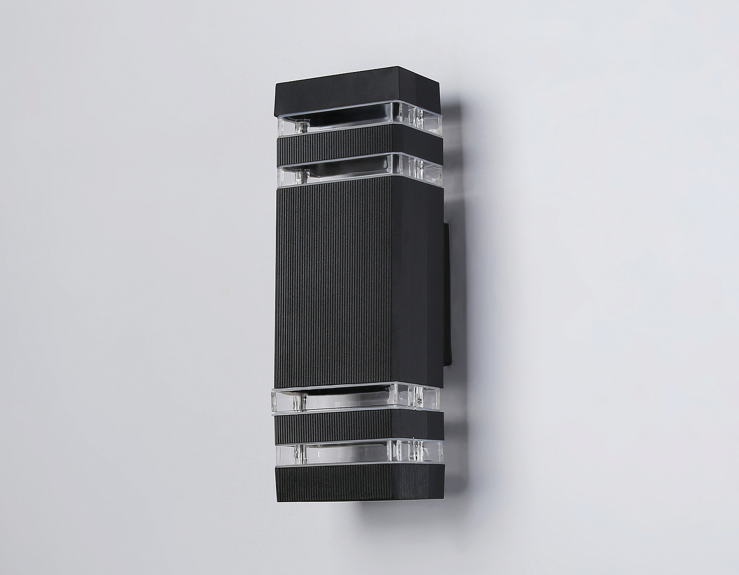 Уличный настенный архитектурный светильник ST2574/2 BK/CL черный/прозрачный IP54 GU10/2 max 35W 310*110*65