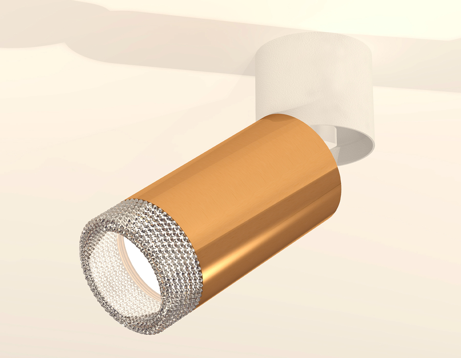 Комплект накладного поворотного светильника XM6327031 PYG/WH/CL золото желтое полированное/белый /прозрачный (A2220, C6327, N6150)