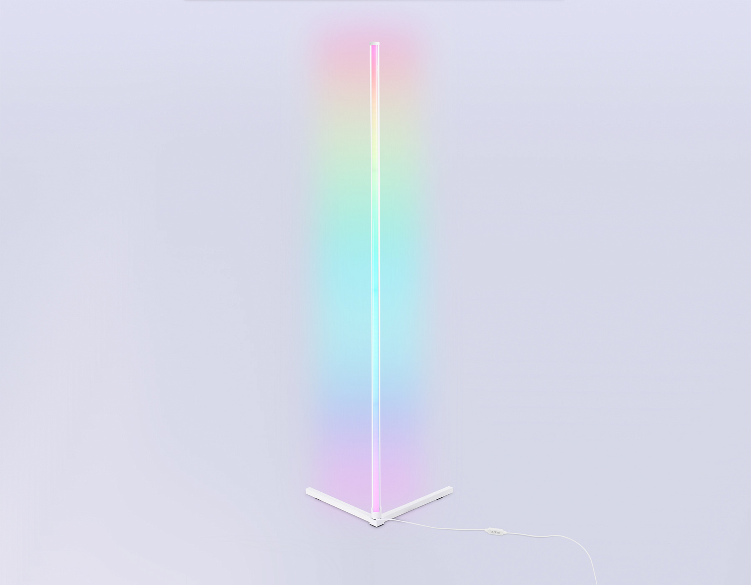 Светильник светодиодный напольный RGB с пультом FL8025 WH белый LED 20W RGB D32*1650 (ПДУ РАДИО 2.4G)