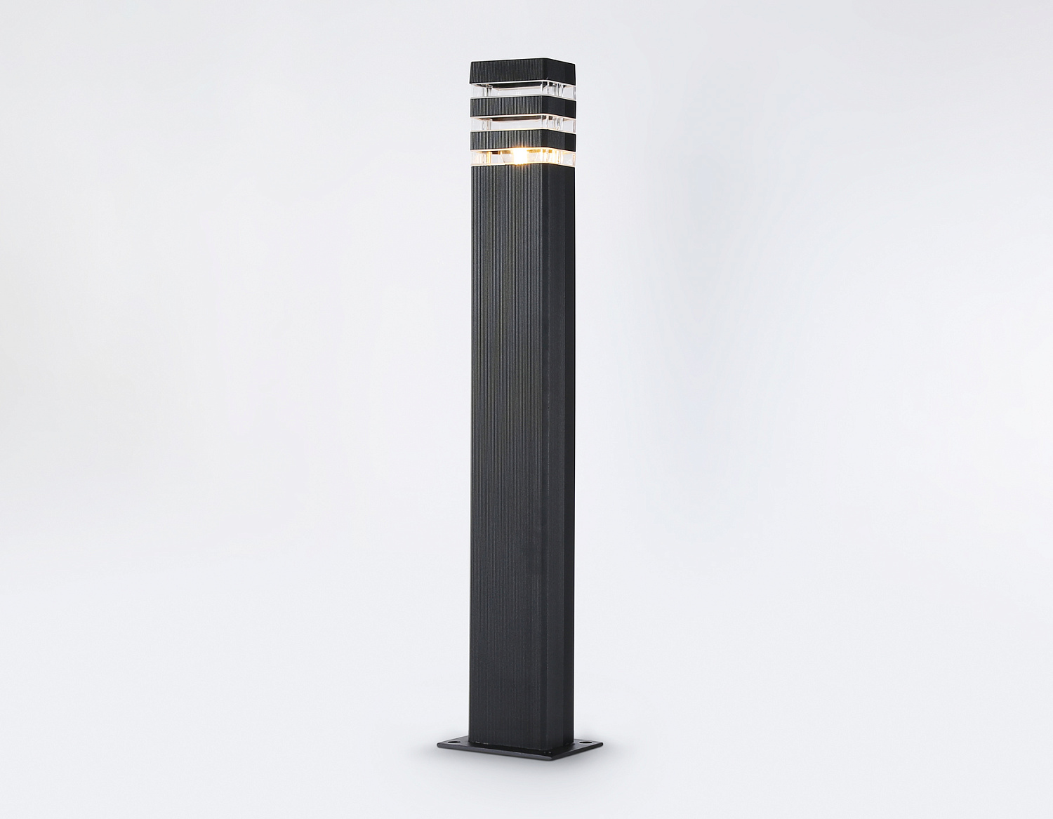 Уличный ландшафтный светильник ST2588 BK/CL черный/прозрачный IP54 E27 max 40W 110*65*800