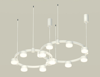 Комплект подвесного светильника Techno Ring с акрилом XR92081006/13 SWH/FR/CL белый песок/белый матовый/прозрачный GX53 (A9208, C9236, C9231, N8399)