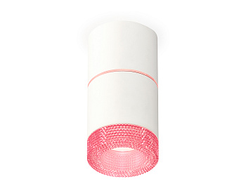 Комплект накладного светильника с композитным хрусталем XS7401222 SWH/PI белый песок/розовый MR16 GU5.3 (C7401, A2073, C7401, N7193)