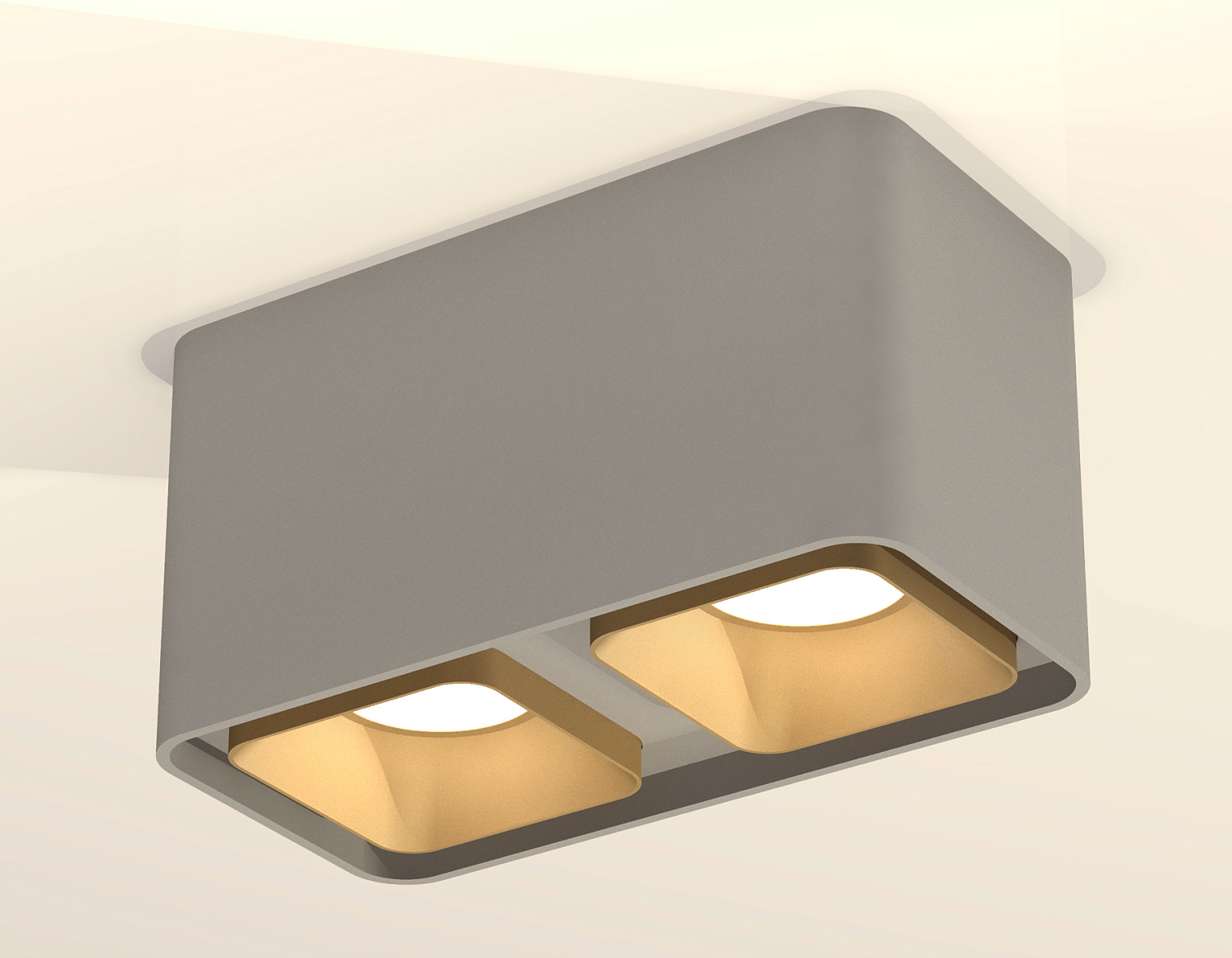 Комплект накладного светильника XS7852004 SGR/SGD серый песок/золото песок MR16 GU5.3 (C7852, N7704)