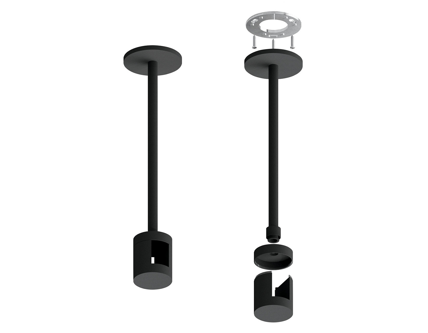 Крепеж накладной Techno Ring A9227 BK черный D20*200mm