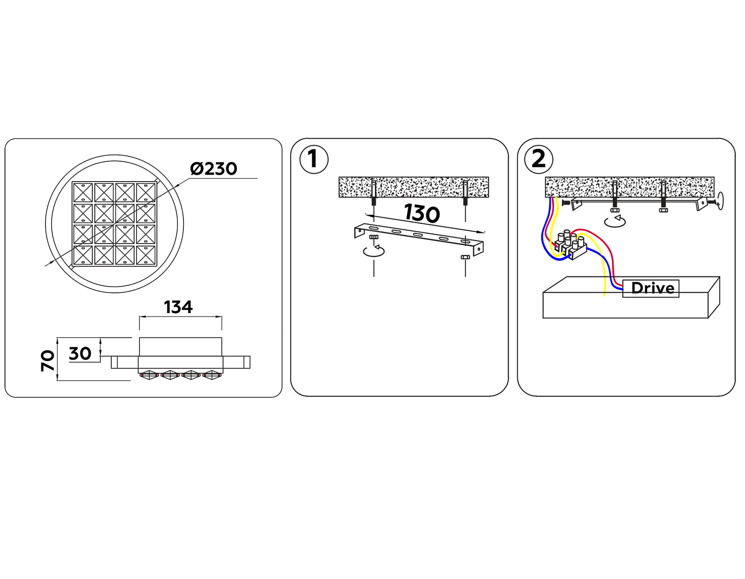 Настенно-потолочный светодиодный светильник FA105 CF кофе 15 W 3000K D230*70 (Без ПДУ)