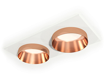 Комплект встраиваемого светильника XC6525025 SWH/PPG белый песок/золото розовое полированное MR16 GU5.3 (C6525, N6135)