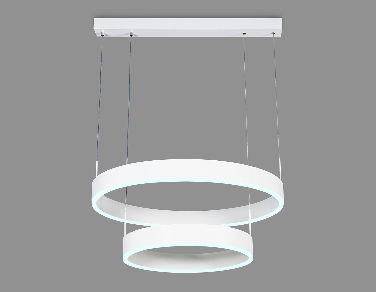 Подвесной светодиодный светильник с пультом управления FA6611/2 WH белый 85W D400/600*730 (ПДУ РАДИО 2.4G)