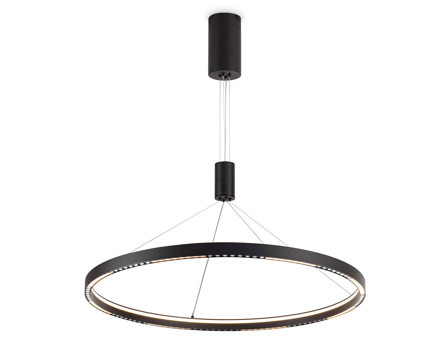 Подвесной светодиодный светильник FL5856 BK черный 40W 3000K/4200K/6400K D800*860 (без ПДУ)