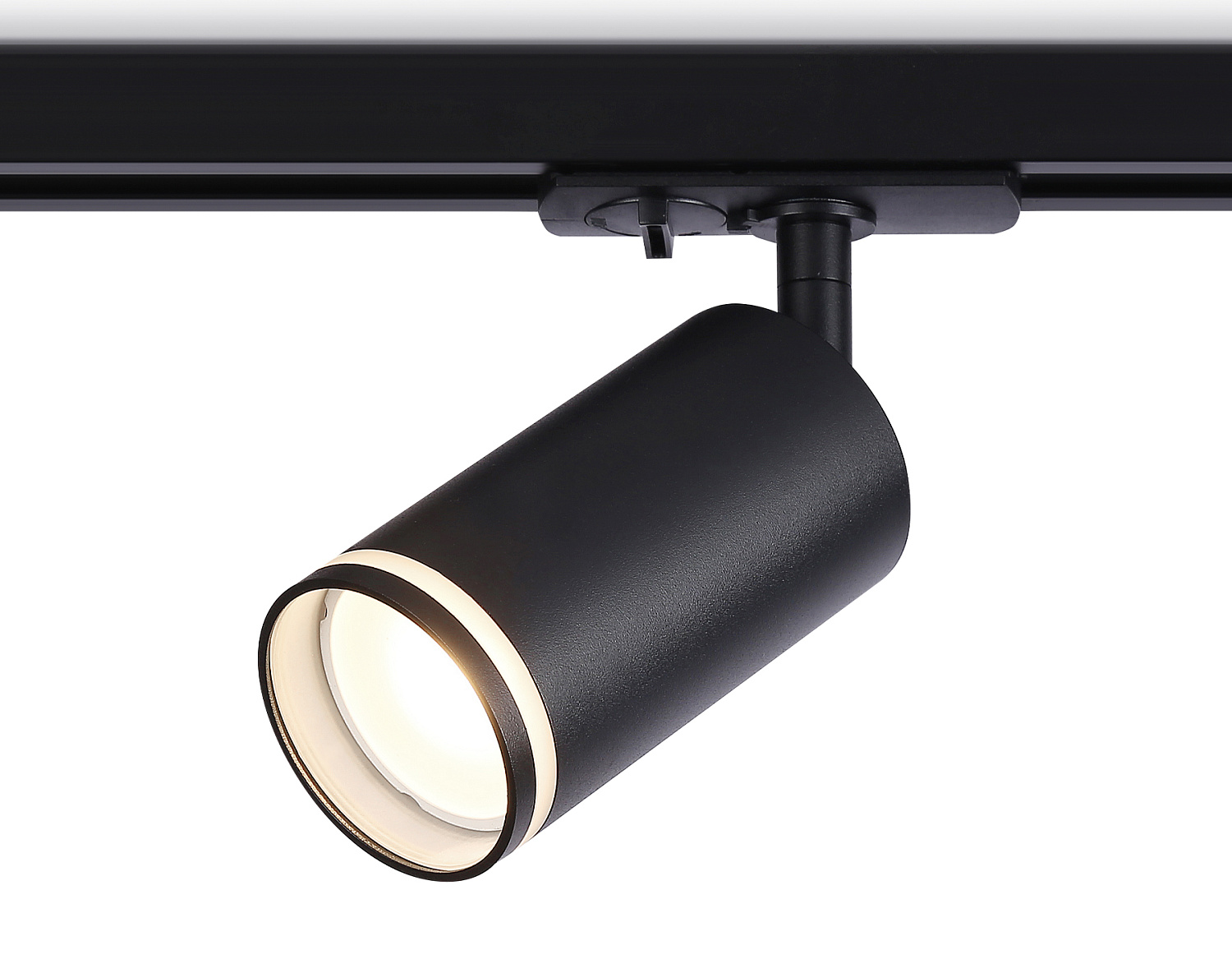 Трековый однофазный светильник со сменной лампой GL5202 BK черный GU10 max 12W
