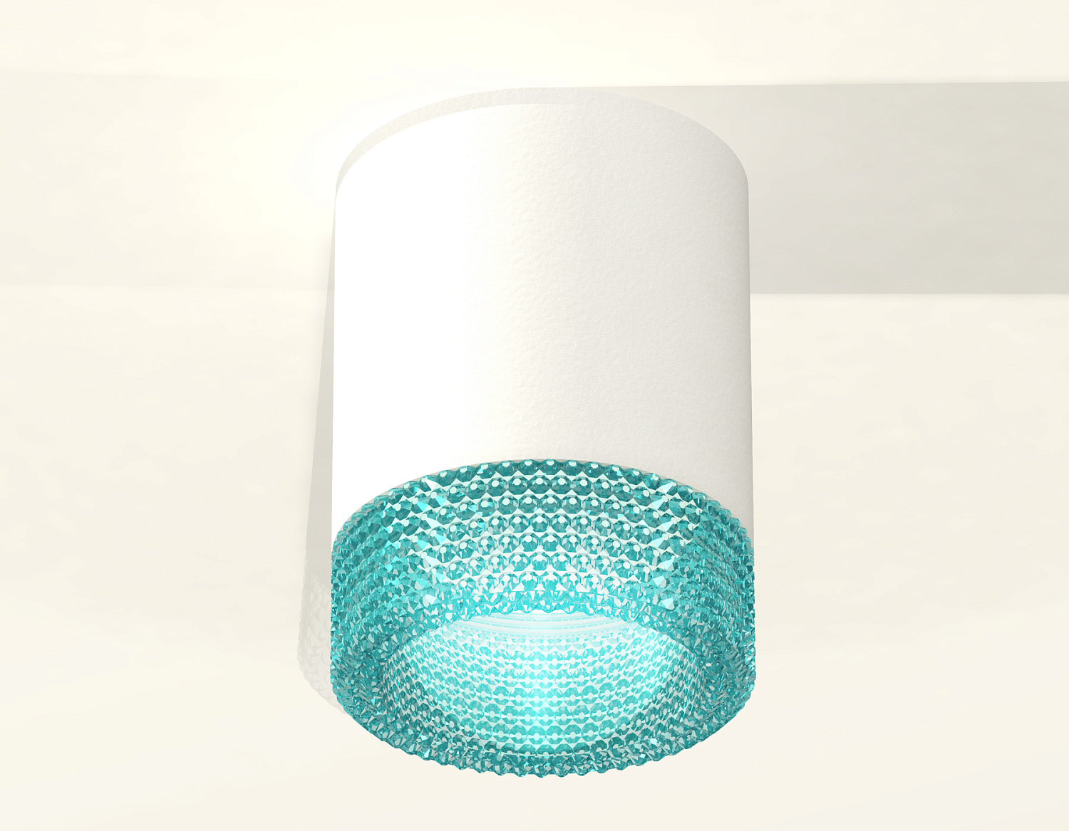 Комплект накладного светильника с композитным хрусталем XS6301043 SWH/BL белый песок/голубой MR16 GU5.3 (C6301, N6153)