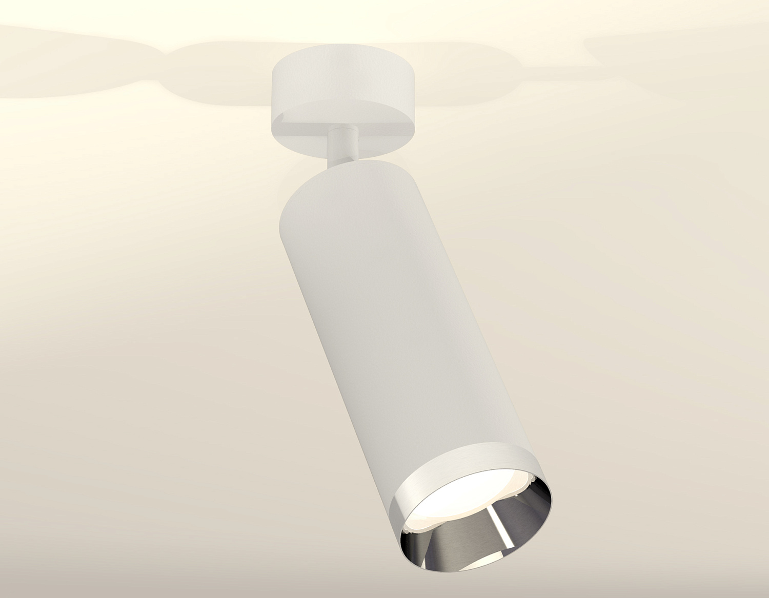 Комплект накладного поворотного светильника XM6342003 SWH/PSL белый песок/серебро полированное MR16 GU5.3 (A2202, C6342, N6132)