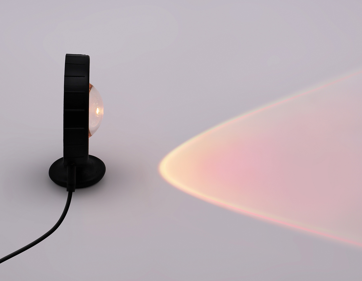 Атмосферная светодиодная настольная лампа с пультом DE8383 BK черный LED RGB 3W (ПДУ RGB)