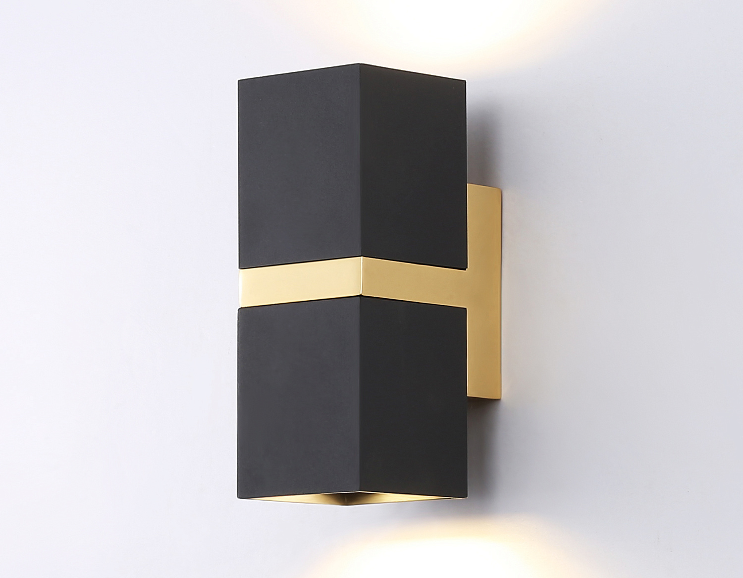 Настенный светильник FW246/2 BK/GD черный/золото GU10*2 max 12W 155*61*80