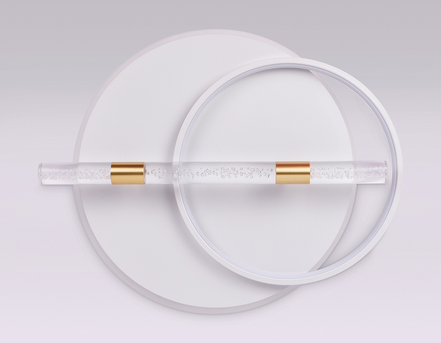 Потолочный светодиодный светильник с пультом FL5007 WH/GD белый/золото 3000K/4200K/6400K 72W 565*460*92.5 (ПДУ РАДИО 2.4G)