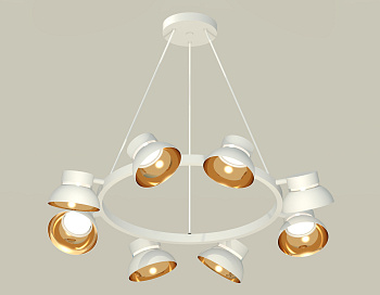 Комплект подвесного поворотного светильника XB9195101/8 SWH/PYG/CL белый песок/золото желтое полированное/прозрачный GX53 (C9195, N8144)