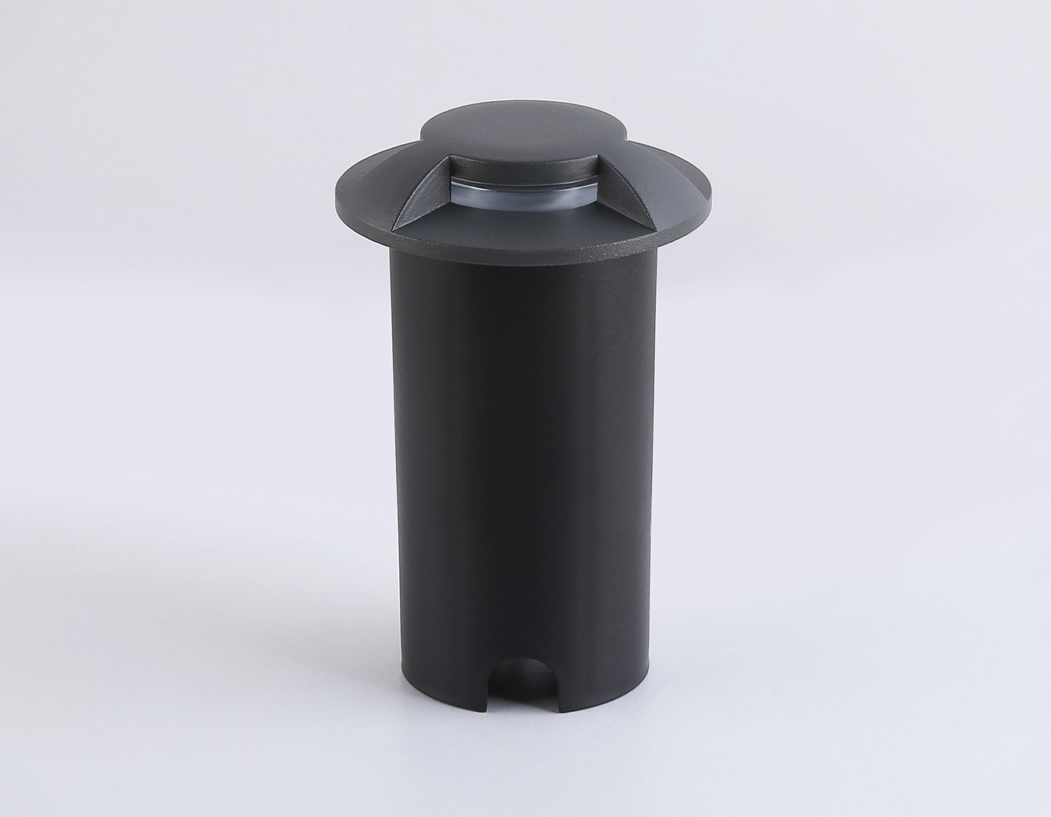 Уличный светодиодный светильник в грунт ST6524 GR серый IP67 LED 4200K 1W D60*93