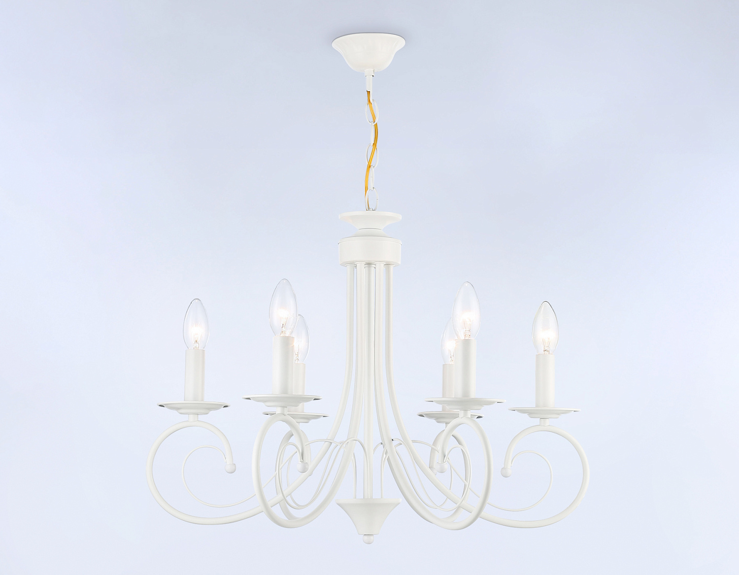 Подвесная люстра TR9611/6 WH белый E14/6 max 40W D560*650