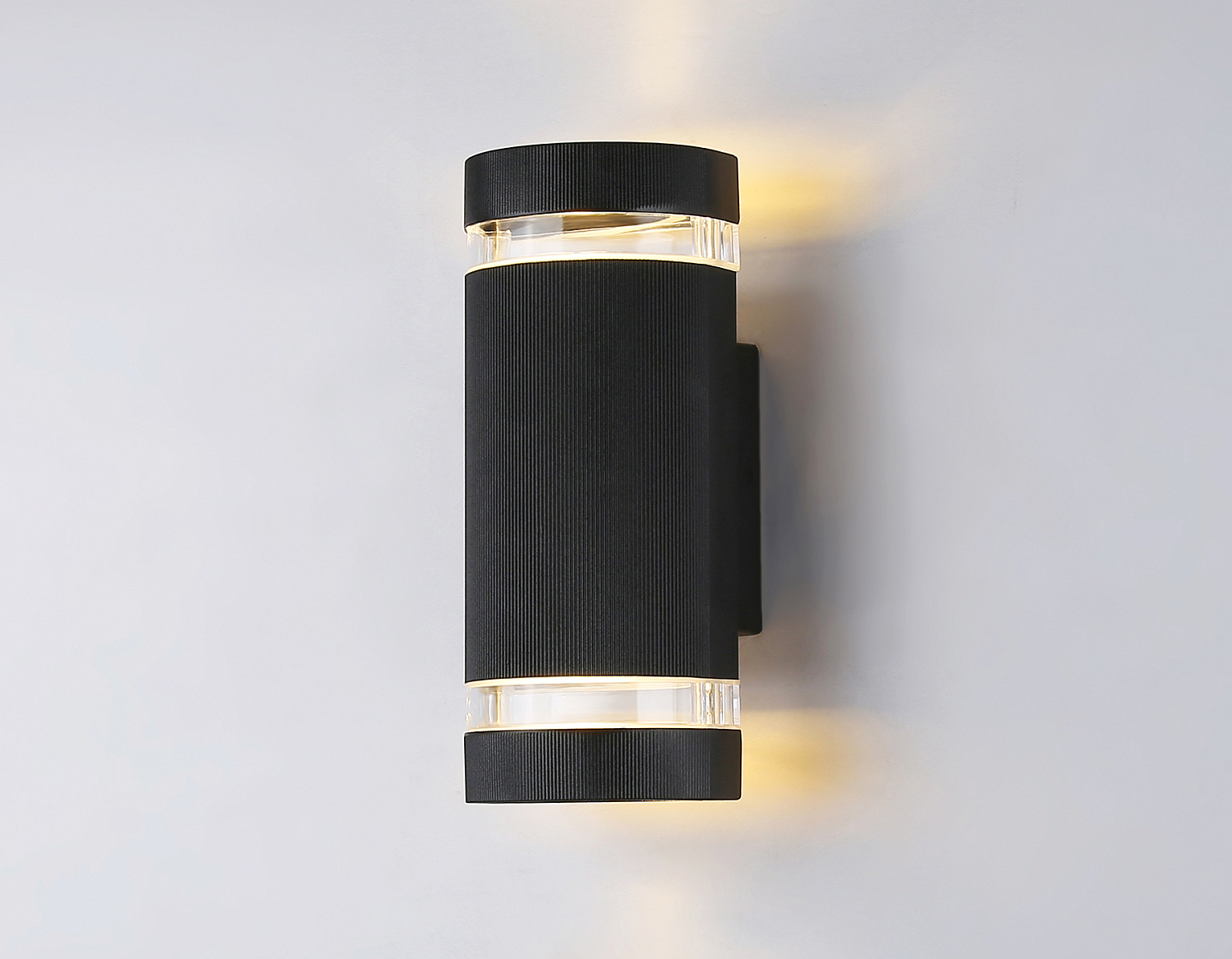 Уличный настенный архитектурный светильник ST2562/2 BK/CL черный/прозрачный IP54 GU10/2 max 35W 235*100*65