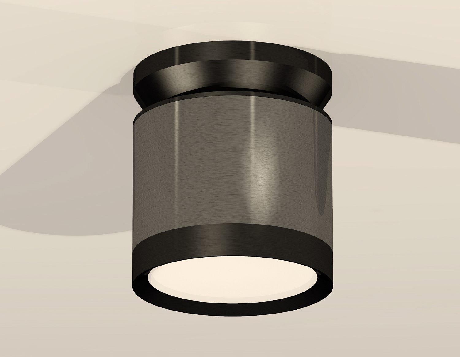 Комплект накладного светильника XS8115010 DCH/PBK черный хром/черный полированный GX53 (N8902, C8115, N8113)