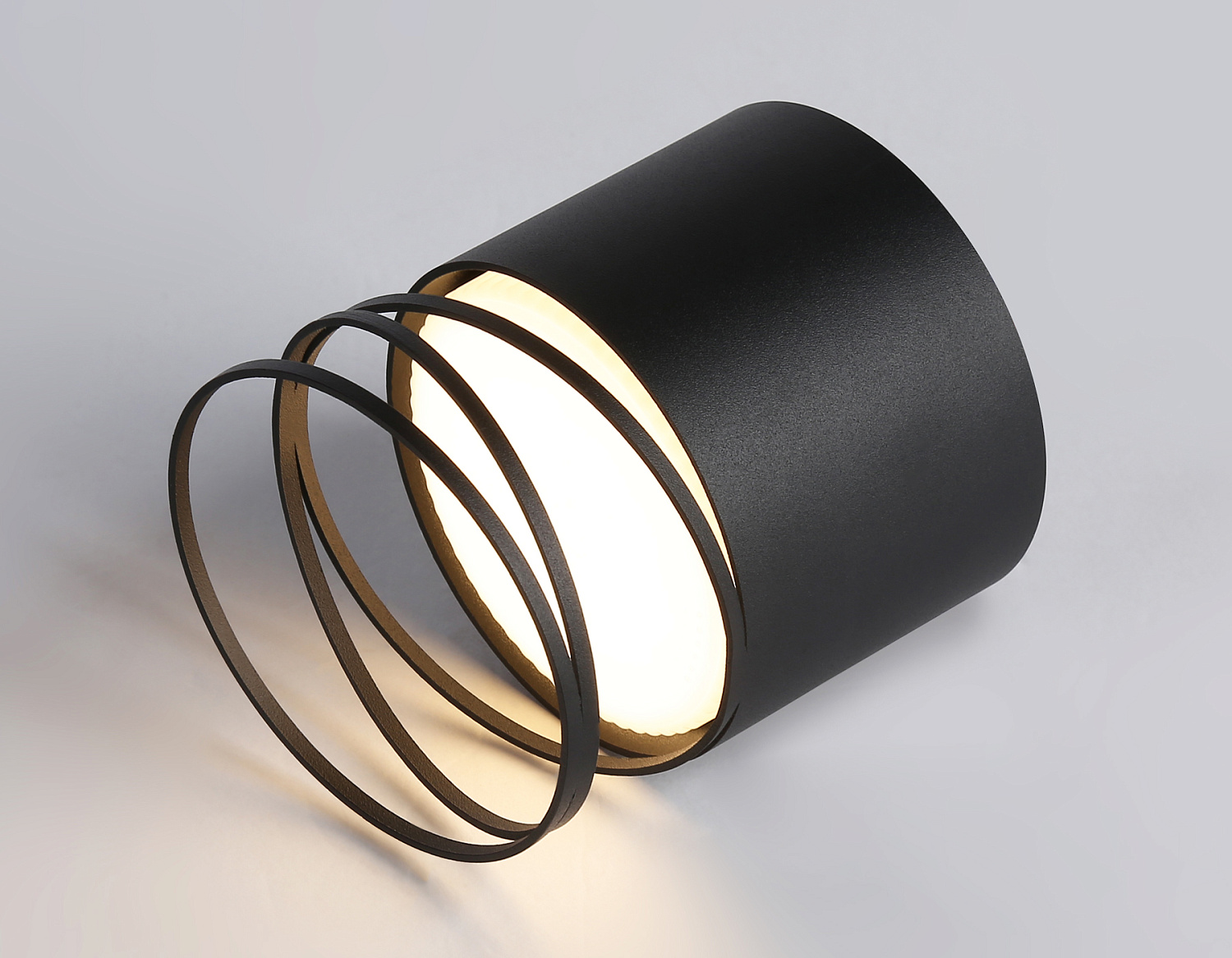 Светильник точечный накладной со сменной лампой GU10 TN71105 BK черный GX53 max 12W D82*110