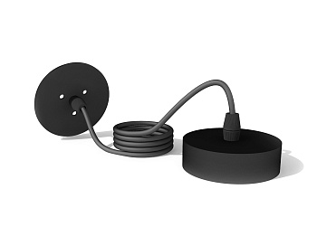 Крепеж подвесной для корпуса светильника с диаметром отверстия D85 A2333 SBK черный песок D85*H1000mm