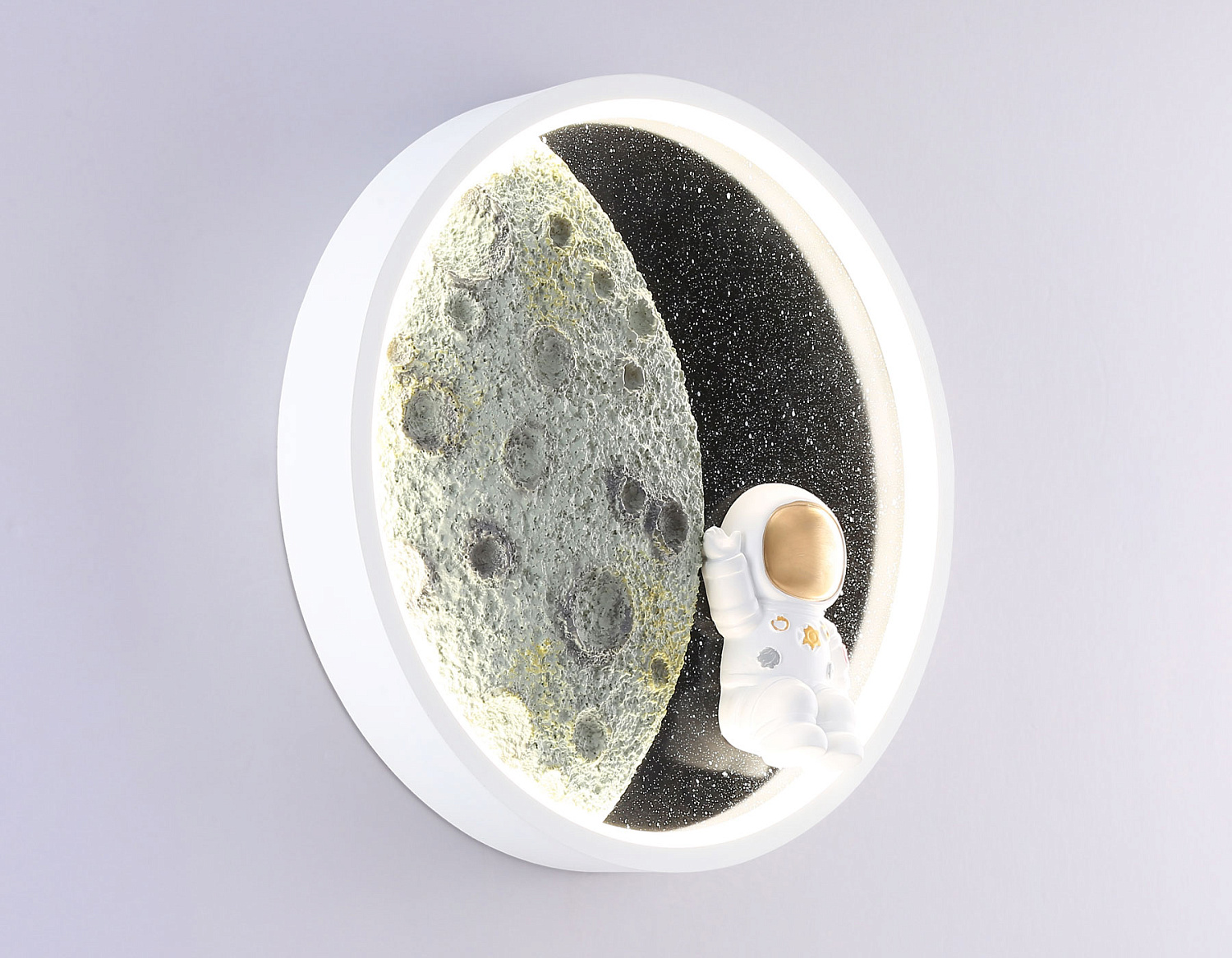 Настенный светодиодный светильник FW11101 SWH белый песок LED 3000K/4200K/6400K 12W D300*35