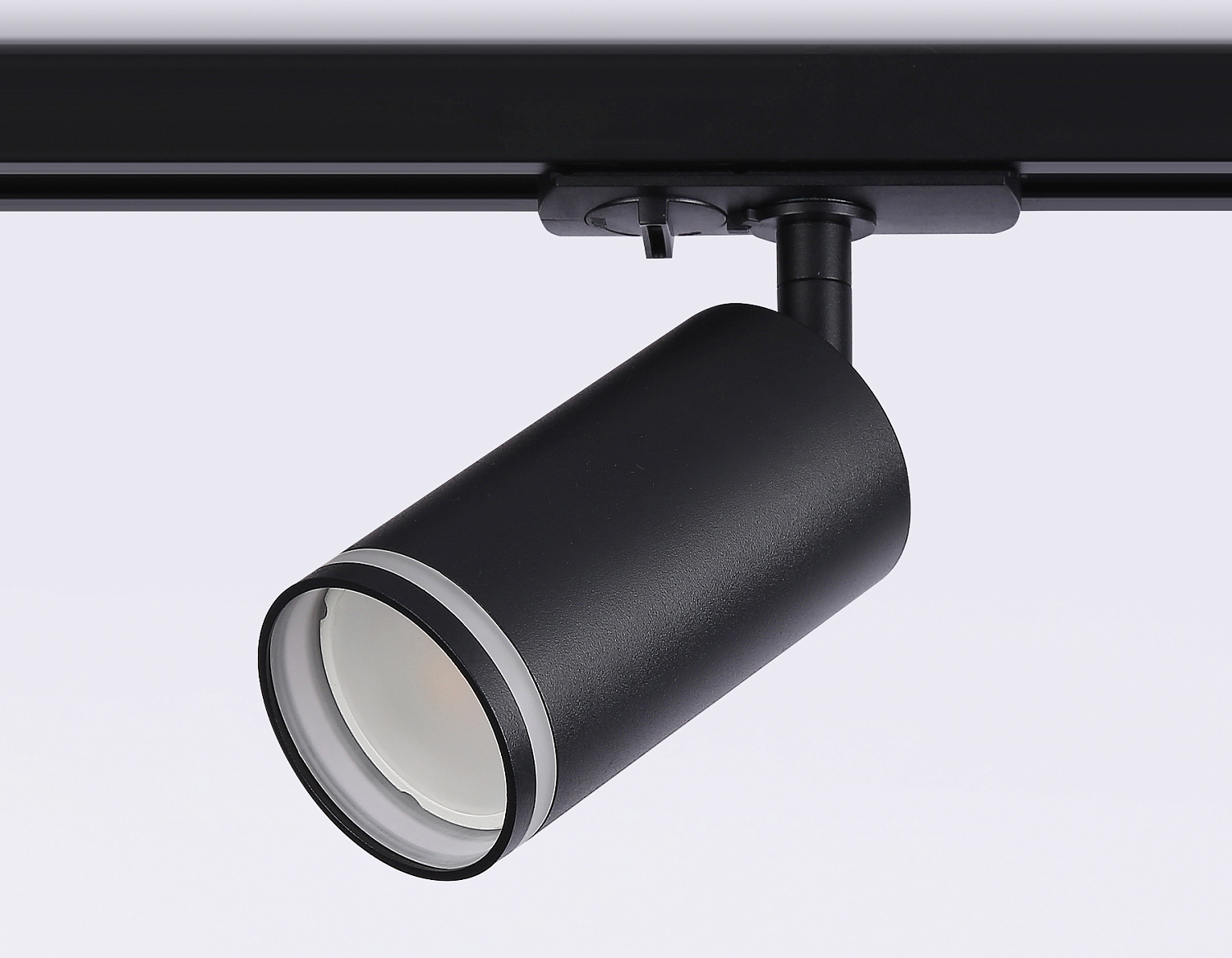 Трековый однофазный светильник со сменной лампой GL5202 BK черный GU10 max 12W