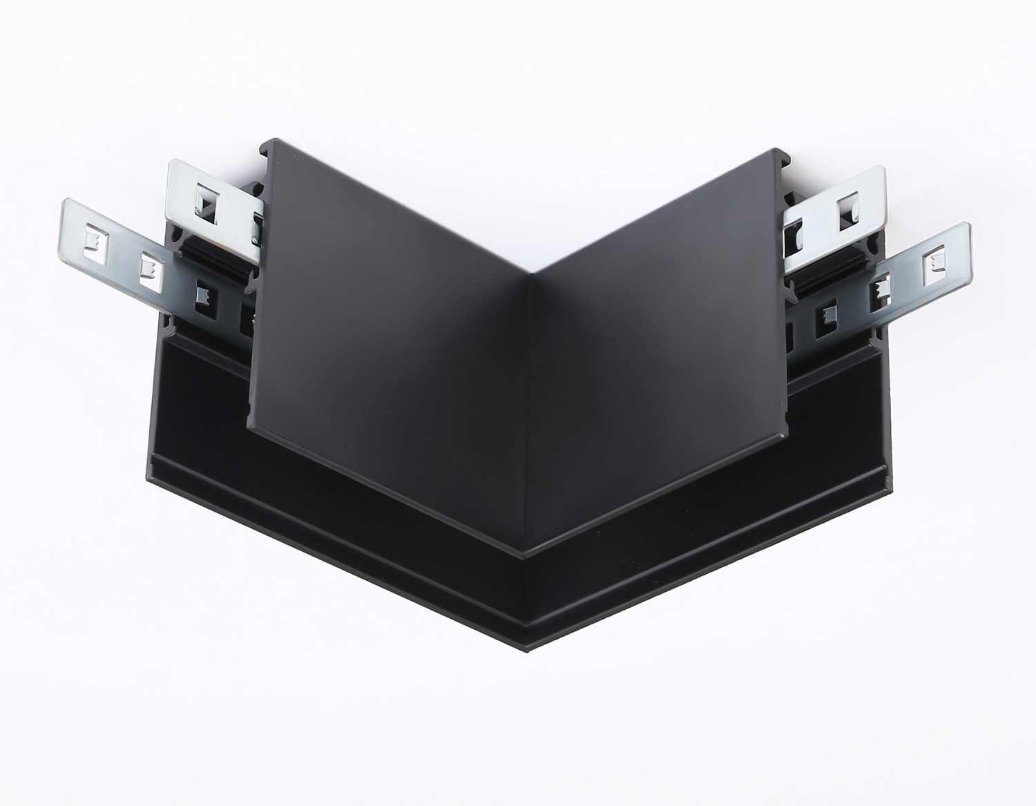 Коннектор угловой для накладного шинопровода Magnetic GL3372 BK черный коннектор угловой для накладного шинопровода 85*85*H53.7