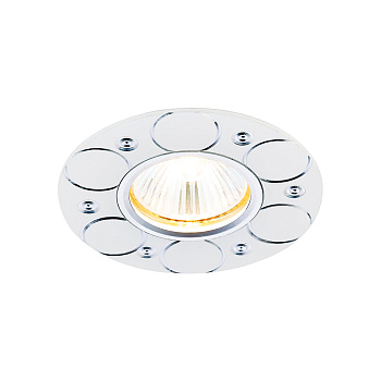 Круглый встраиваемый точечный светильник MR16 A808 W белый MR16