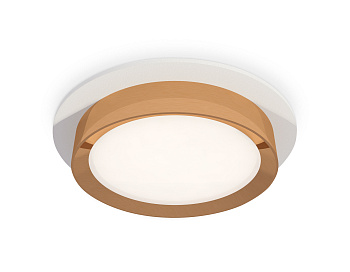 Комплект встраиваемого светильника XC8050005 SWH/PYG белый песок/золото желтое полированное GX53 (C8050, N8124)