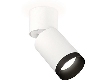 Комплект накладного поворотного светильника XM6312041 SWH/WH/PBK белый песок/белый/черный полированный MR16 GU5.3 (A2220, C6312, N6131)